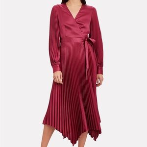 Intermix Allison Pleated Wrap Dress